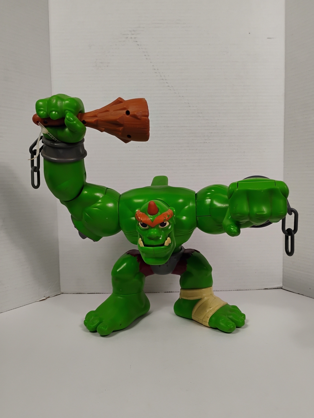 Green Orc Action Figure with Club - Kids Toys